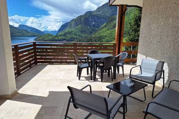 Ferienwohnung für 4 Personen, mit Balkon und Garten in Molveno