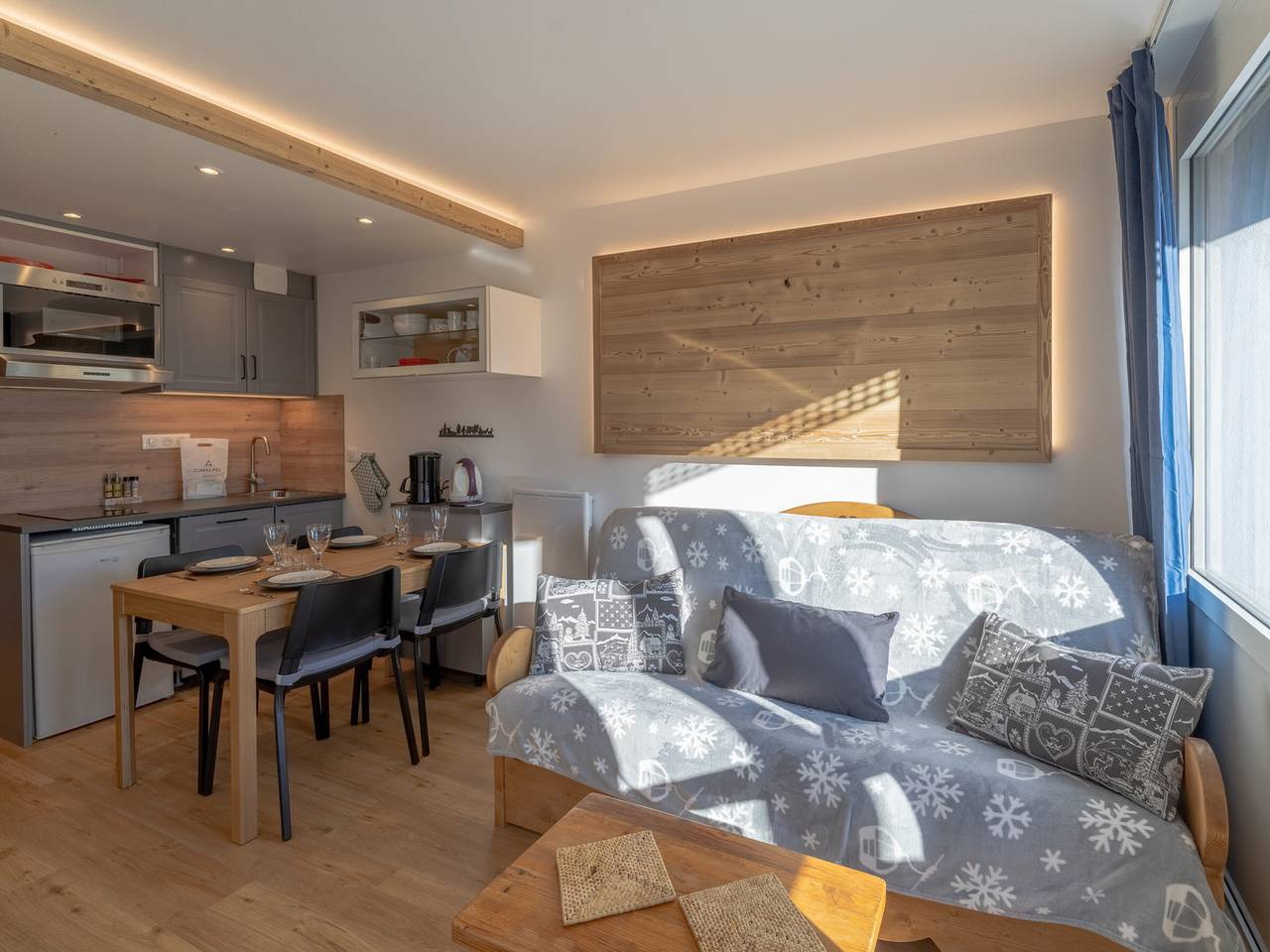 Ganze Wohnung, Renovierte Wohnung nahe den Pisten mit Wlan und inklusive Bettwäsche in Val Thorens, Les Trois Vallées