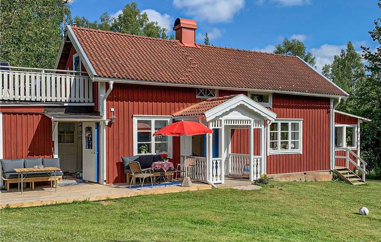 Chalet für 5 Personen, mit Terrasse und Garten sowie Ausblick in Südschweden