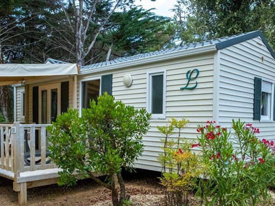 Camping La Grainetière - Mobilhome 4 personas - Mobil-home | Classic Xl | 2 Dormitorios | 4 Pers. | Terraza elevada | Tv in Batz-sur-Mer, Côte de Jade