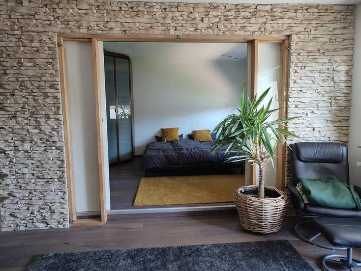 Ferienwohnung für 2 Personen, mit Balkon und Terrasse sowie Garten