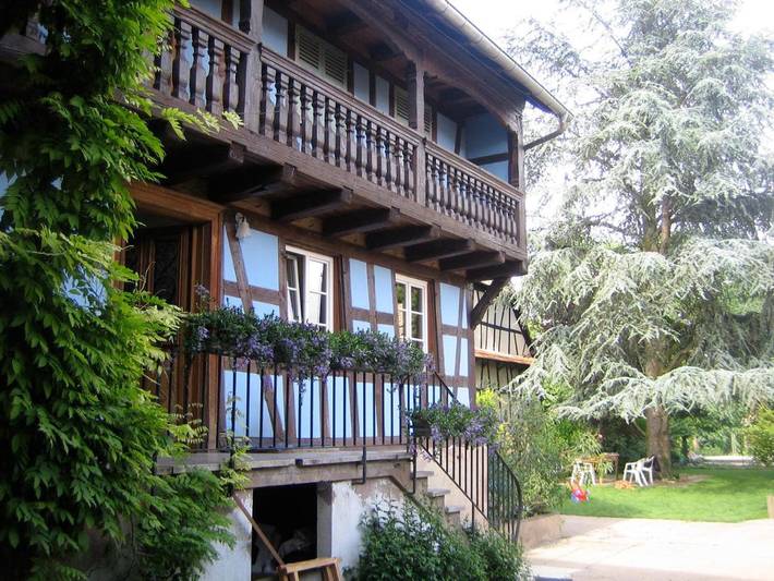 Chambre d’hôte pour 4 personnes, avec jardin et vue à Mundolsheim