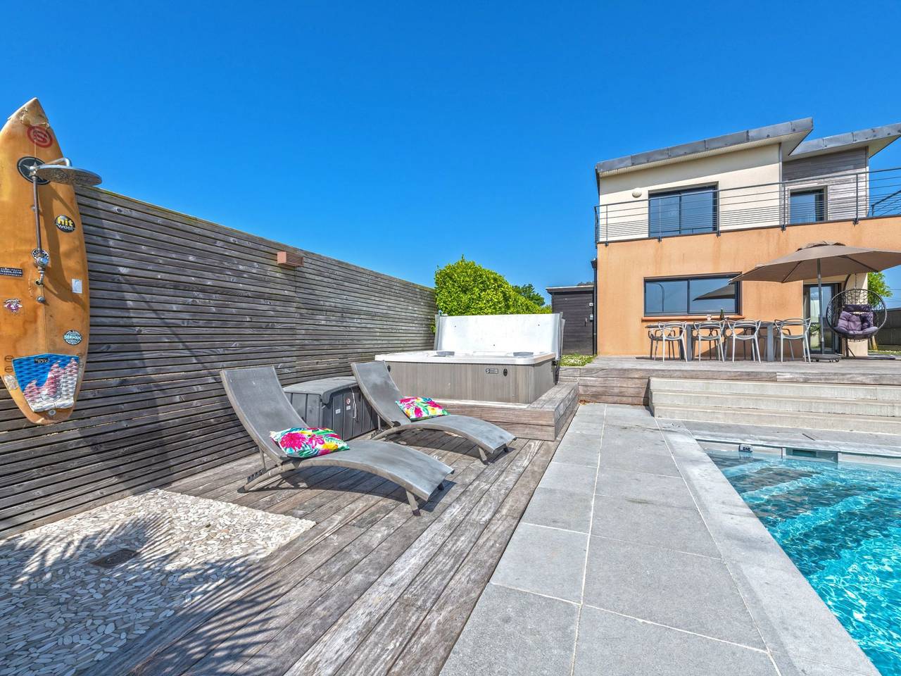 Ferienvilla "Ti Laouen" mit privatem Pool in Lilia, Plouguerneau