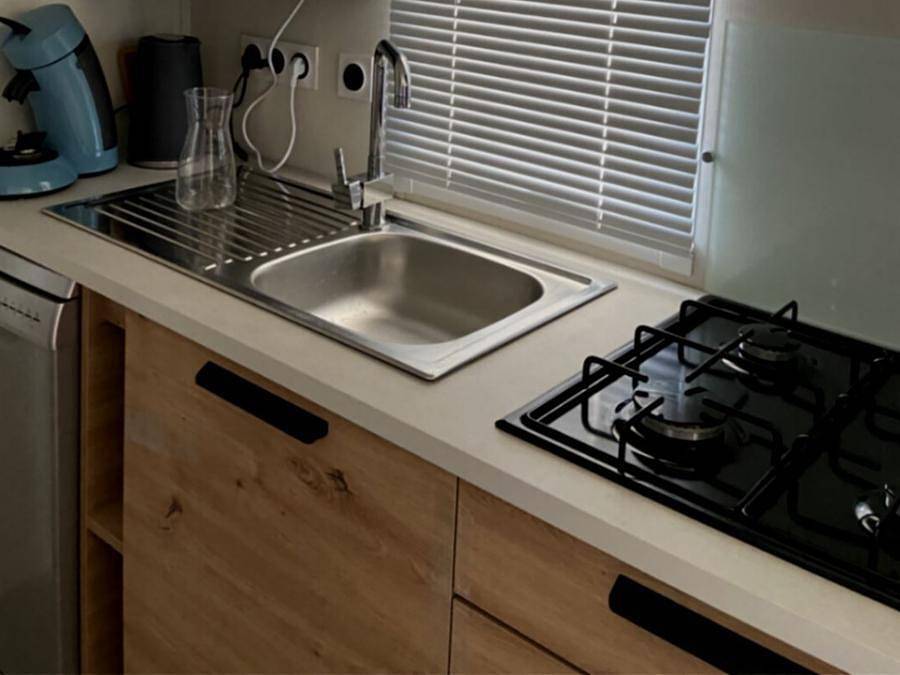 Camping Paradis les Rives de l'Hérault - Mobile home 4 persons - Mh Comfort 2bed 4 in Gignac, Lodève region