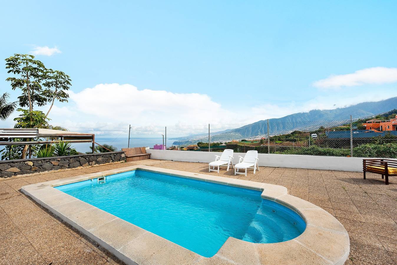 "Finca Viña Maria" mit Meerblick, Privatem Pool und Wlan in Los Realejos, Teneriffa Nord