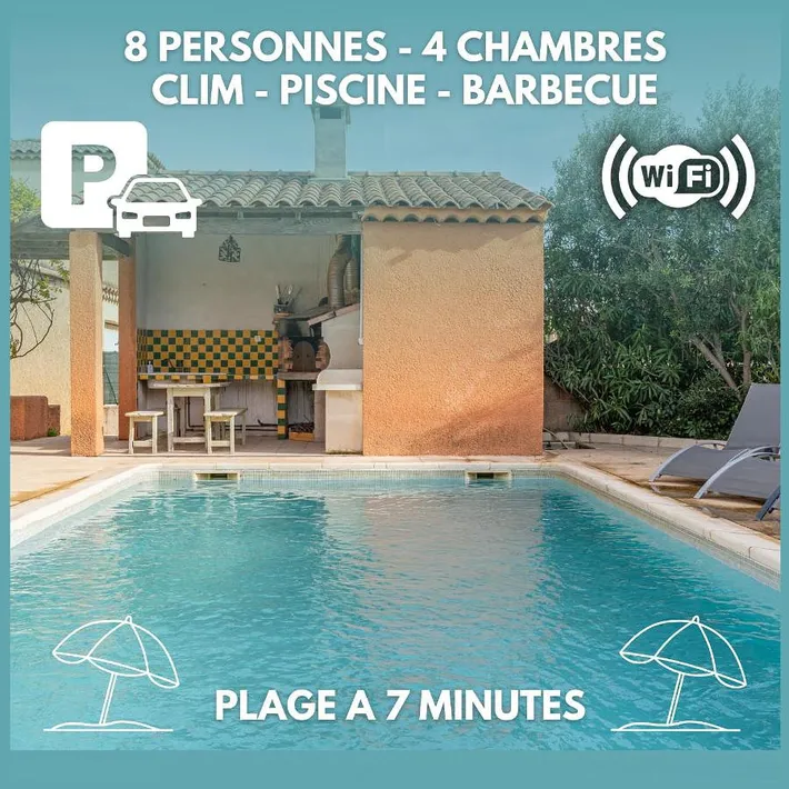 Chalet para 8 personas, con piscina además de terraza y jardín, Familias con niños - 1