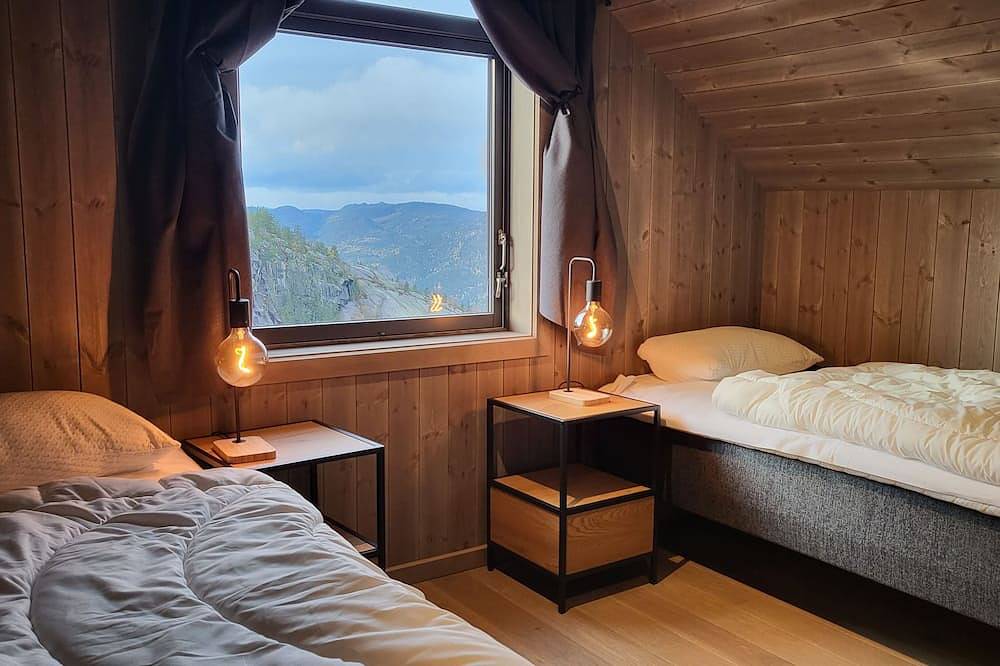 Skyhytte Vradal, Bergpanorama und Seeblick - Erholung - Wandern - Skipiste in Vrådal, Kviteseid