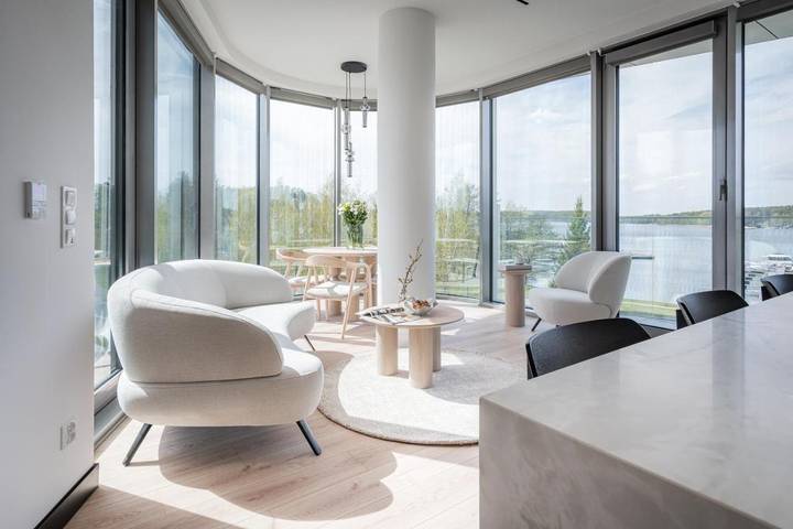 Ferienwohnung für 4 Personen, mit Seeblick und Terrasse sowie Ausblick, mit Haustier - 1