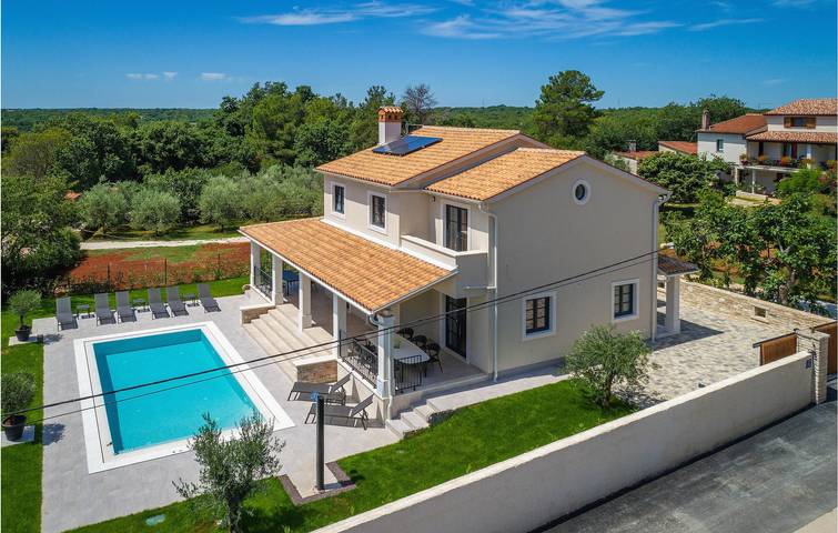 Ferienhaus für 10 Personen, mit Terrasse und Whirlpool sowie Pool und Garten in Barban - 4