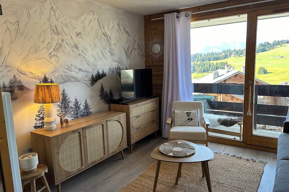 Geheel appartement, Studio Cabin hyper center pied des pistes Les Saisies in Les Saisies, Albertville en omgeving