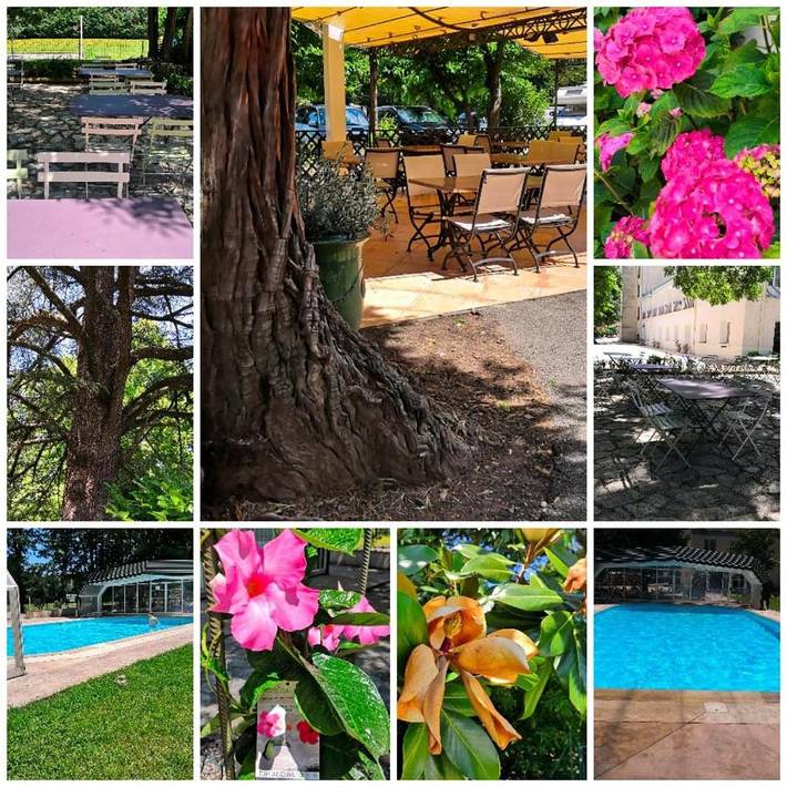 Hôtel pour 2 personnes, avec Terrasse et Jacuzzi ainsi que Jardin et Piscine