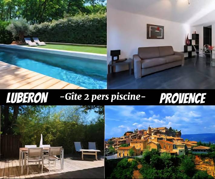 Vakantiehuis 'Gîte met Zwembad voor 2 Personen' met Privézwembad, Wi-Fi en Airconditioning in Roussillon, Parc naturel régional du Luberon