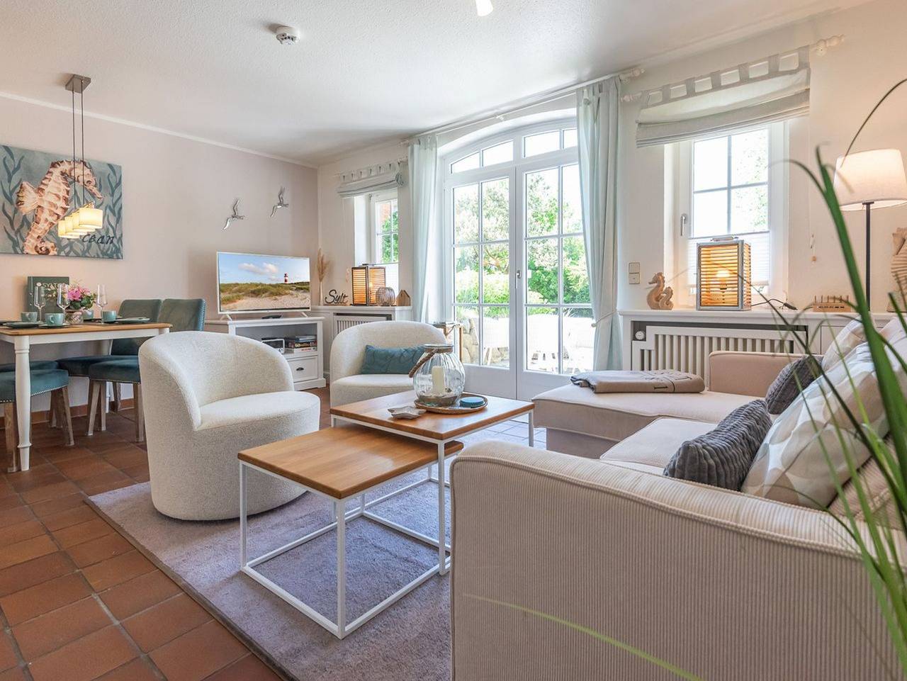 Ganze Ferienwohnung, Sylterpferdchen, Landhaus Köövenhüs - Gemütliche Ferienwohnung mit 3 Zimmern auf ca. 73 m², für max. 4 Personen. in Wenningstedt, Sylt