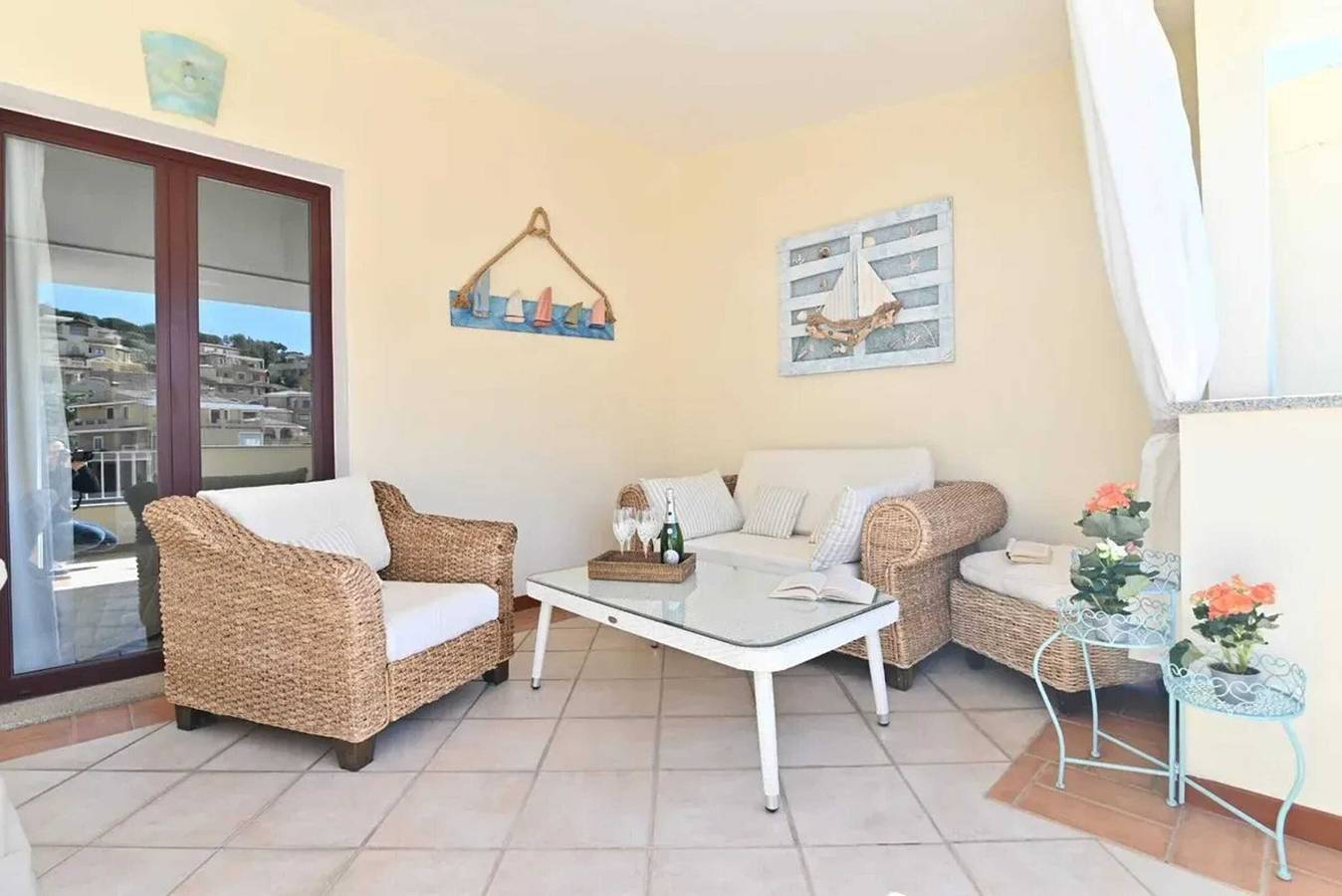 Apartamento entero, Apartamento con vista al mar 90 m² en Cerdeña Sur in Crabonaxa/Villasimius, Villasimius