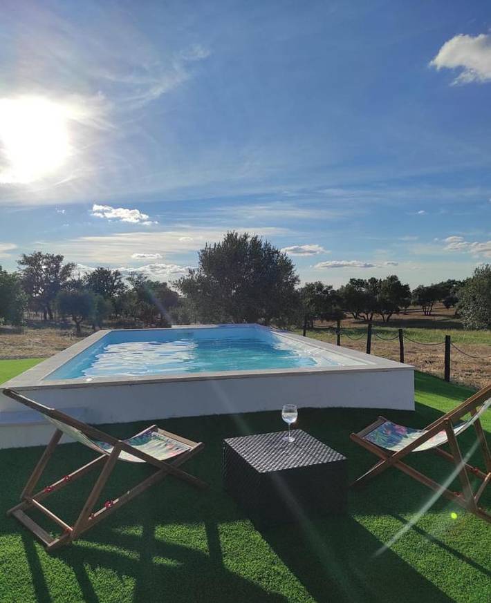 Casa de férias para 8 pessoas, com jardim e piscina e ainda vista em Fronteira
