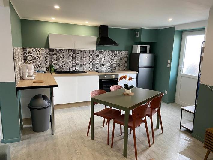 Appartement de vacances pour 4 personnes, avec jardin
