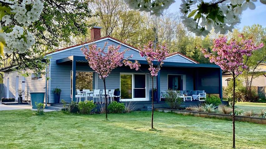 Ferienhaus für 6 Personen, mit Terrasse und Sauna sowie Garten in Elster & Umgebung