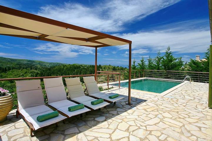 Ferienhaus für 4 Personen, mit Balkon und Garten