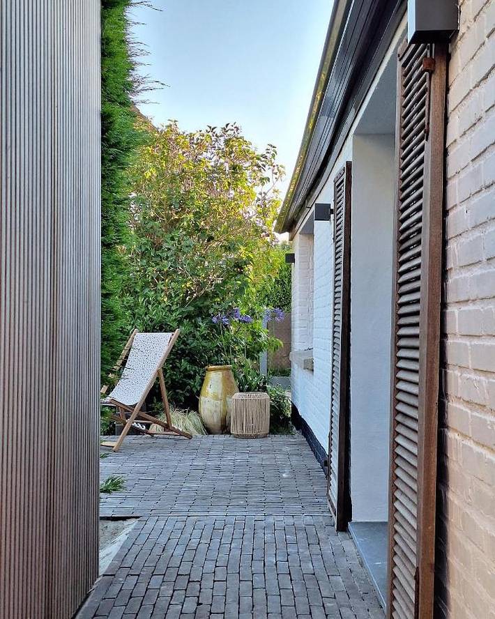 Gîte pour 2 personnes, avec terrasse et jardin à Téteghem
