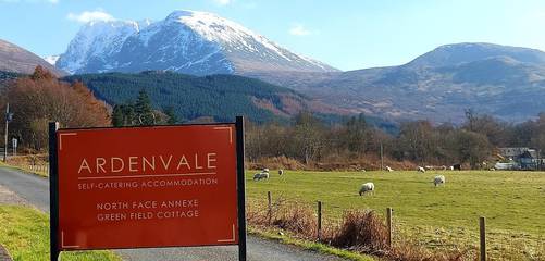Location de vacances pour 4 personnes, avec jardin et vue à Fort William