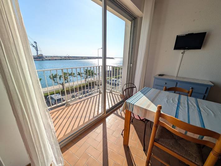 Ganze Wohnung, T2 Mezzanine apartment 4/5 Pers 250m vom Strand, Balkon, Panoramablick in Port-la-Nouvelle, Mittelmeerküste (Frankreich)