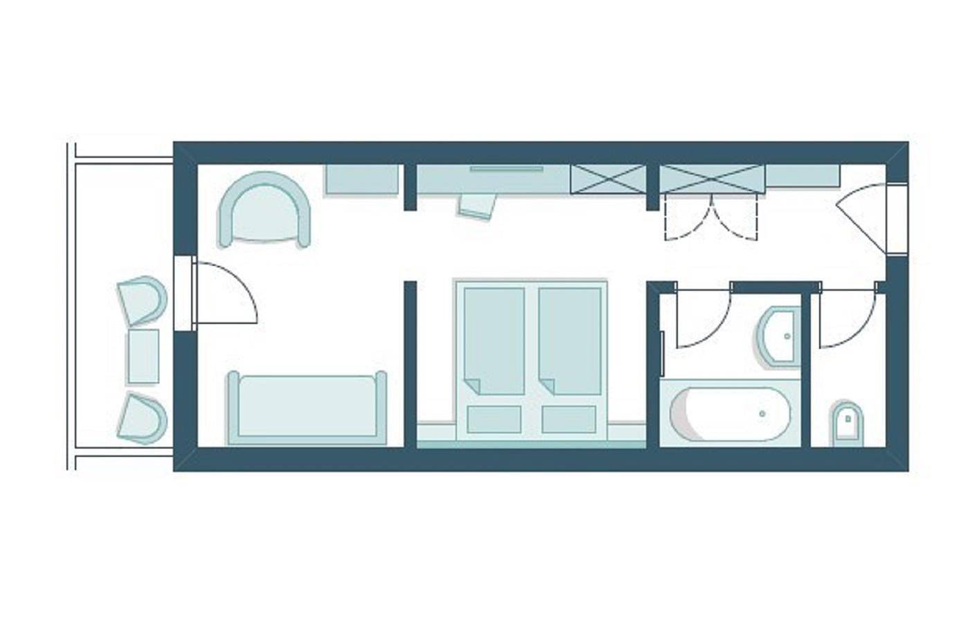 Junior suite, douche of bad, Wc, balkon in Gailtaler Alpen, Weissensee