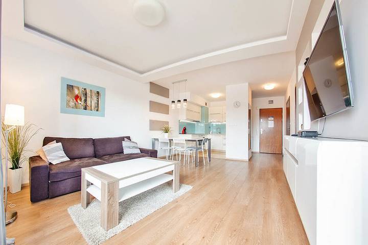 Apartament wakacyjny dla 4 osób, z balkon w Ustka