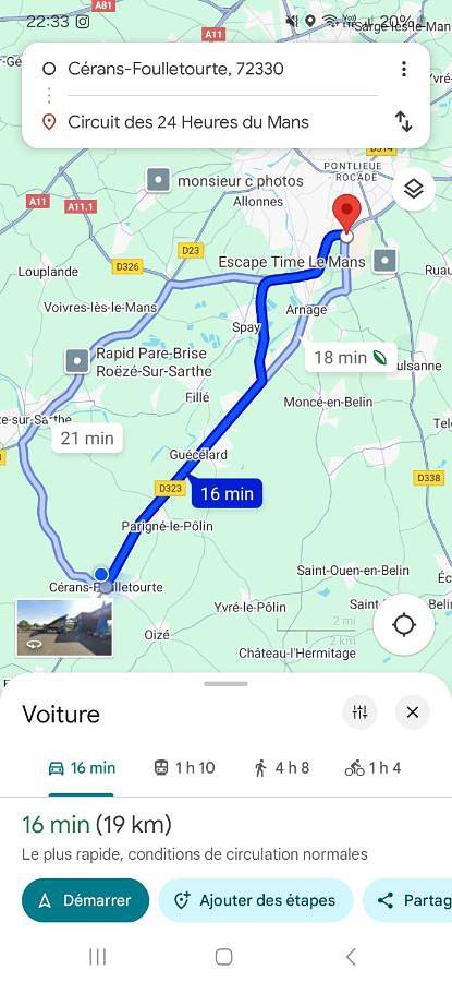 Gîte pour 2 personnes, avec terrasse à Cérans-Foulletourte - 3