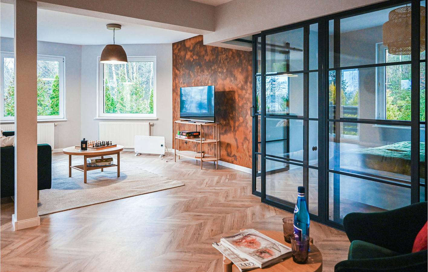 Ganze Ferienwohnung, Ferienwohnung für 8 Personen mit Sauna in Stężyca, powiat kartuski