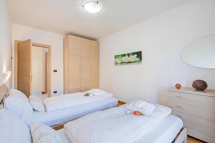 Entire apartment, Agritur Laura- Sogno zen 6 with Shared Garden, Torbole sul Garda, Italy in Torbole, Nago-Torbole