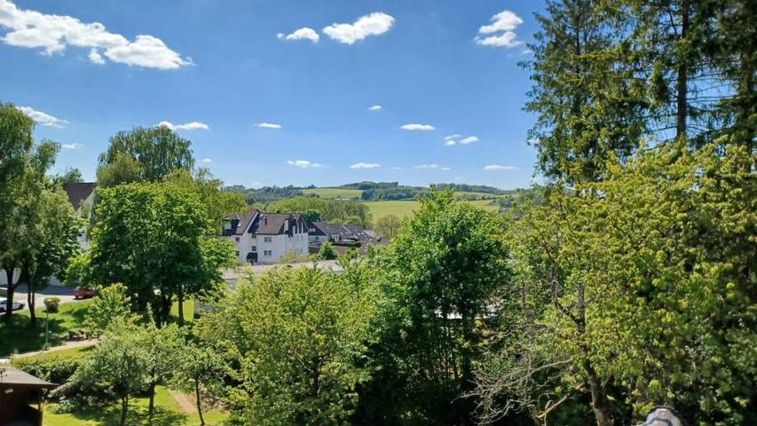Ferienwohnung für 3 Personen, mit Garten und Sauna sowie Ausblick