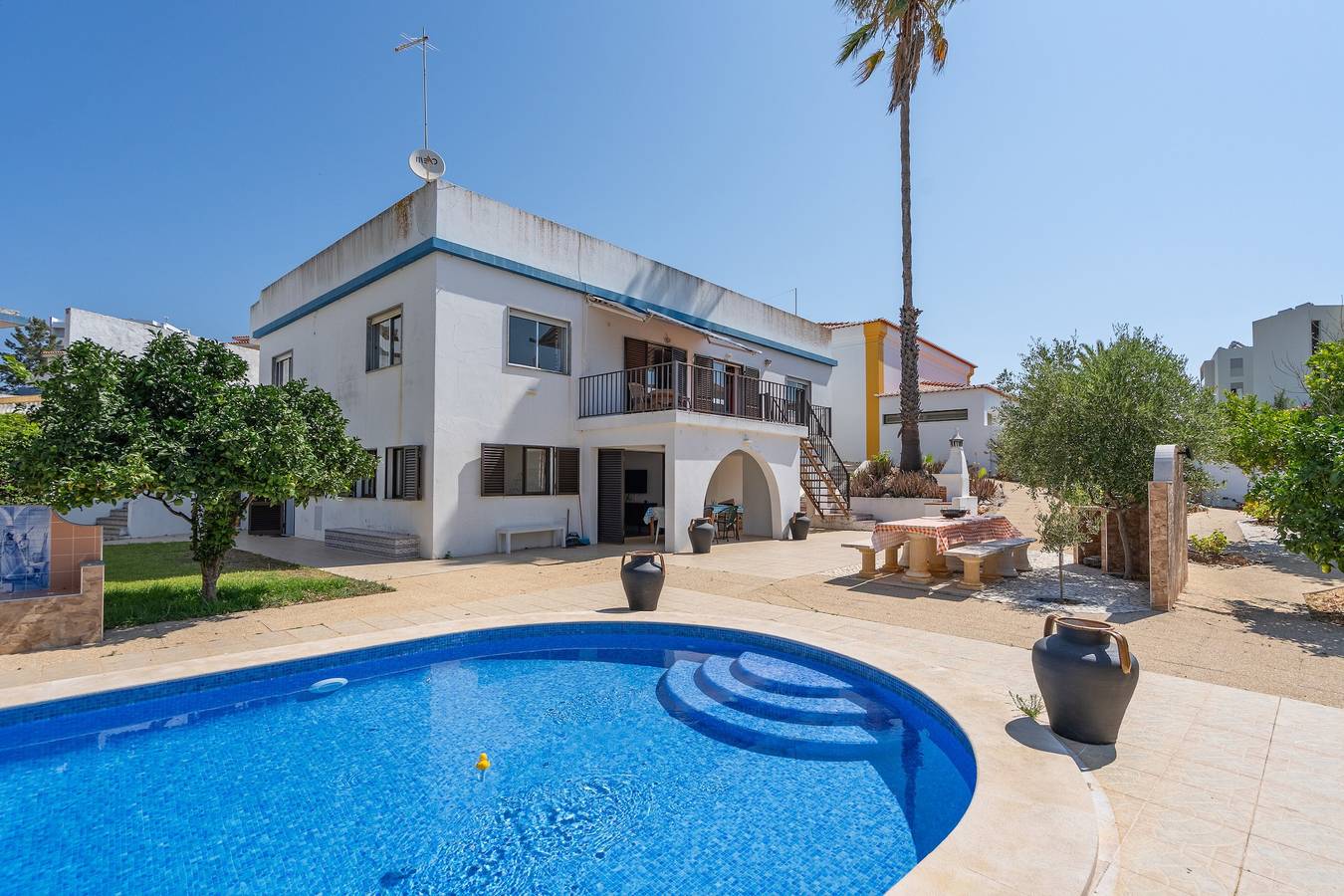 Landhaus 'Ivone' mit Meerblick, privatem Pool und Wlan in Praia da Rocha, Portimão