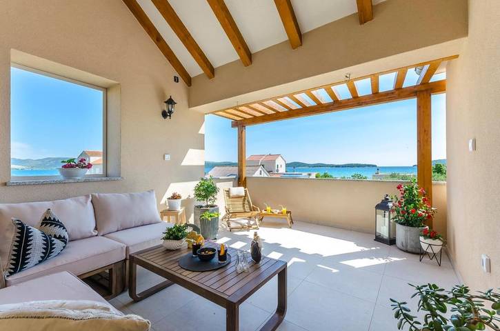 Ferienhaus für 5 Personen, mit Balkon und Ausblick