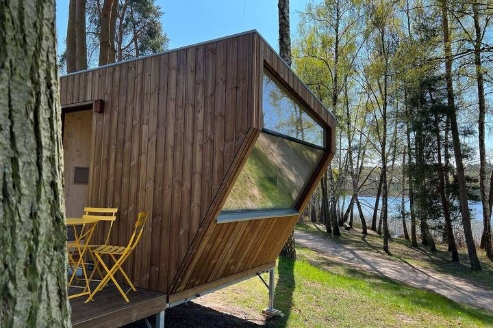 Ferienhaus für 2 Personen, mit Terrasse und Ausblick sowie Seeblick in Schaalsee