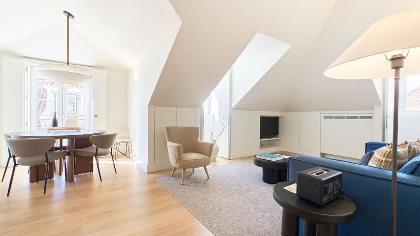Loft voor 6 personen, met balkon in Lissabon