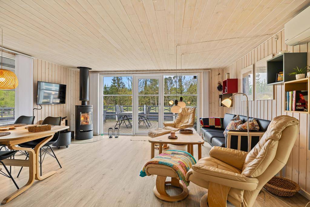 Gemütliches Ferienhaus für 6 Personen + 1 Hund mit Sauna  in Houstrup, Varde