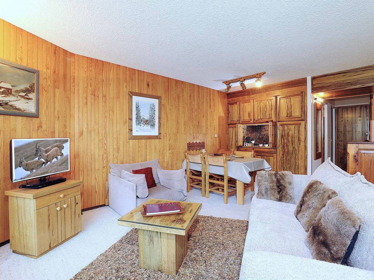 Geheel appartement, Courchevel 1850 - Apt for 4 with parking and wifi - ski-in/ski-out in Courchevel 1850, Saint-Bon-Tarentaise