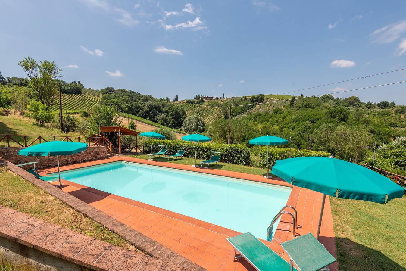 Ganze Wohnung, Apartment 'Uva' mit privatem Pool, Wlan und Klimaanlage in San Gimignano, Siena Provinz