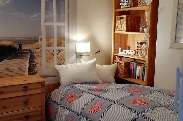 Ferienhaus für 4 Personen, mit Balkon und Garten, mit Haustier