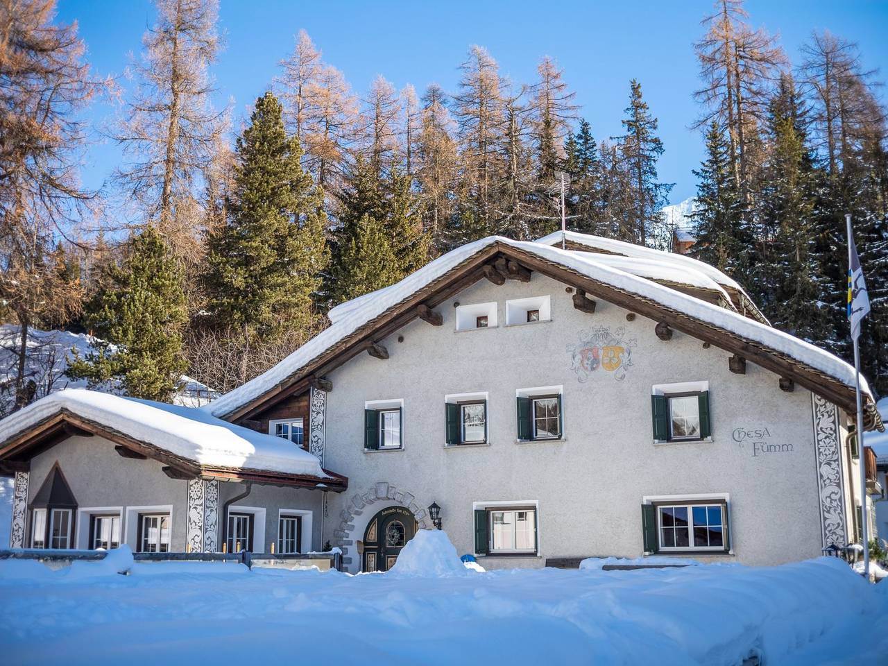 Ganze Wohnung, Chesa Fümm Wohnung: "Mia Sömmi" in Furtschellas, Sils im Engadin/Segl