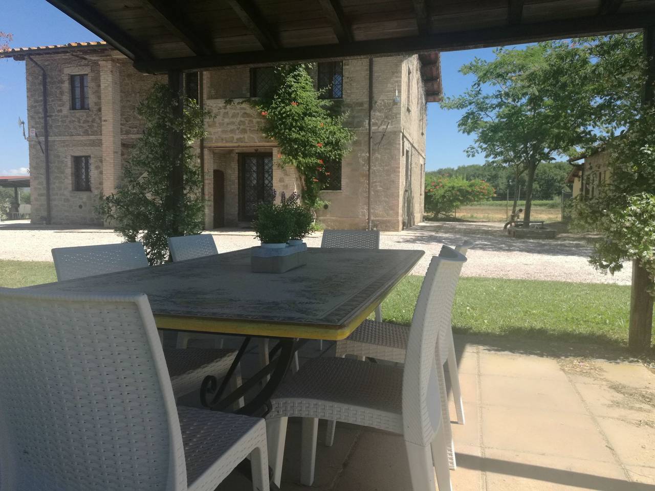 Die Maulbeerbäume auf dem Bauernhof in Torgiano, Provincia de Perugia