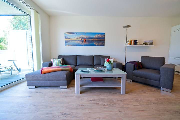 Ferienwohnung für 2 Personen, mit Balkon und Sauna sowie Ausblick in Sahlenburg