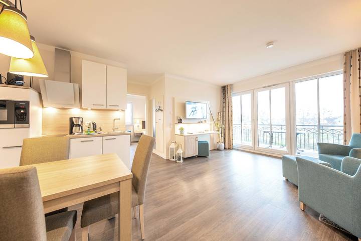 Ferienwohnung für 4 Personen, mit Balkon und Sauna sowie Seeblick in Börgerende-Rethwisch - 3