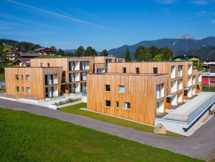 Ferienwohnung für 6 Personen, mit Balkon und Garten sowie Sauna und Ausblick in Rohrmoos
