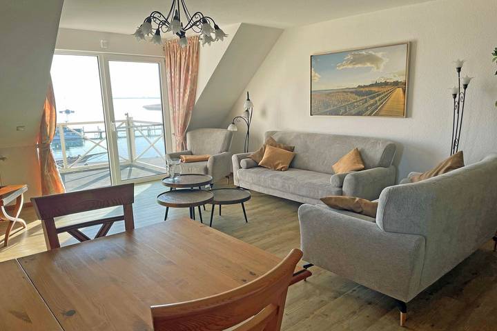 Ferienwohnung mit Meerblick für 5 Personen, mit Balkon und Ausblick