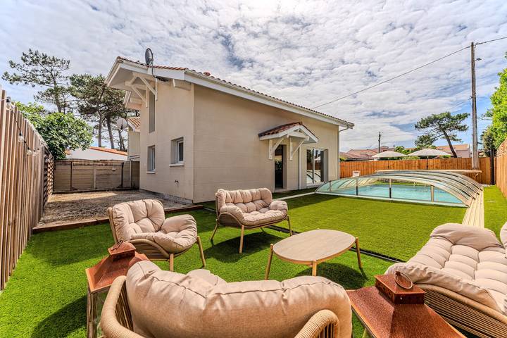 Villa pour 8 personnes, avec jardin dans Biscarrosse Plage