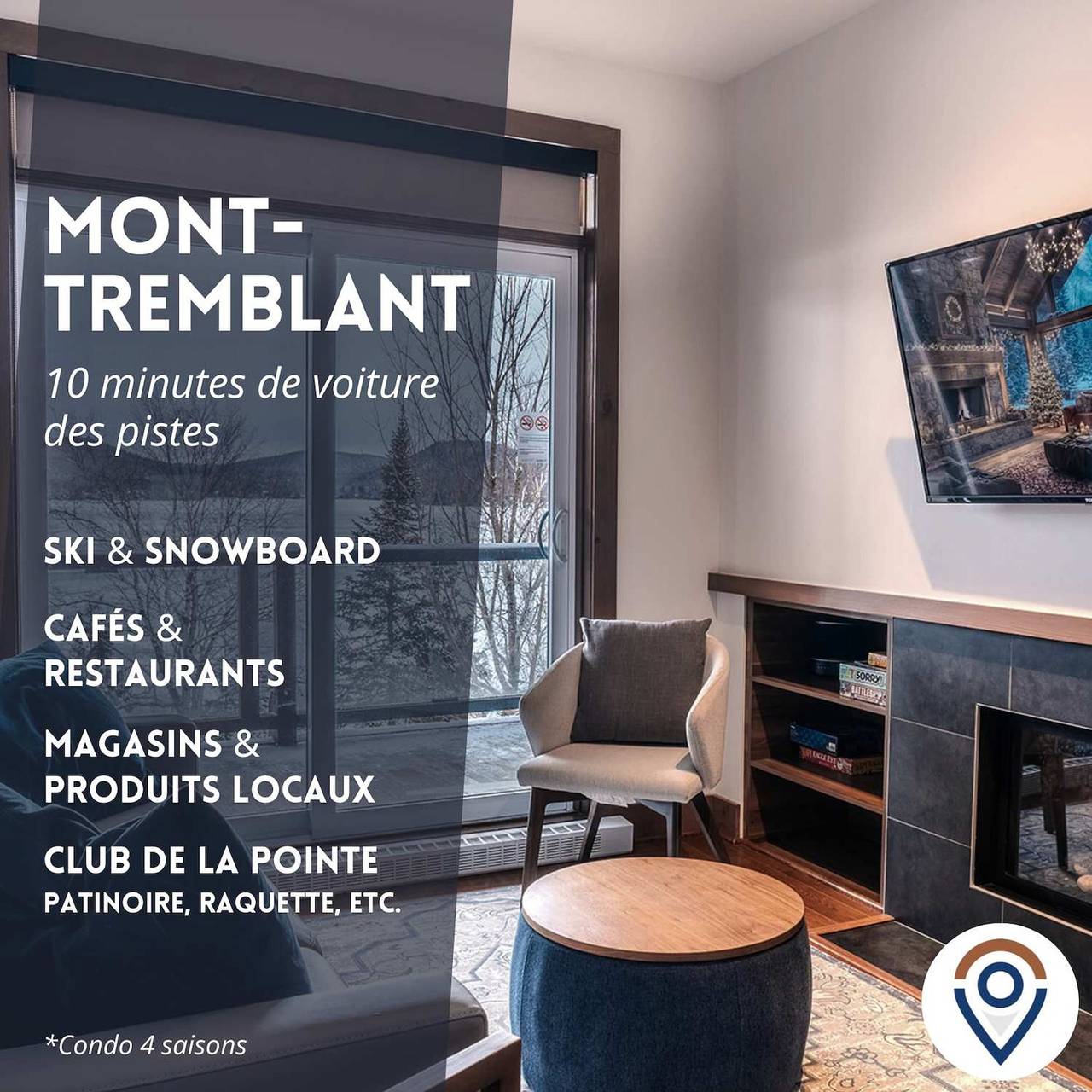 Apartamento entero, Suite overlooking the lake with resort Citq 255216 in Lac-Supérieur, Quebec