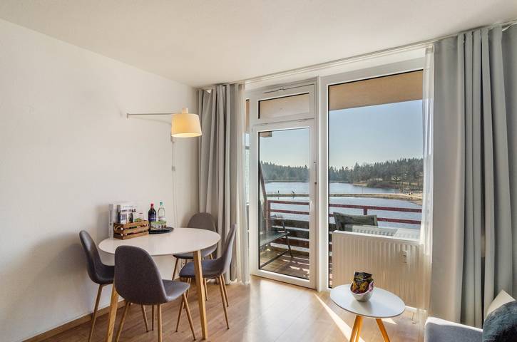 Appartement entier, Appartement "Seeblickappartement Eure Zeit" avec vue sur le lac, balcon et Wi-Fi in Hahnenklee, Goslar