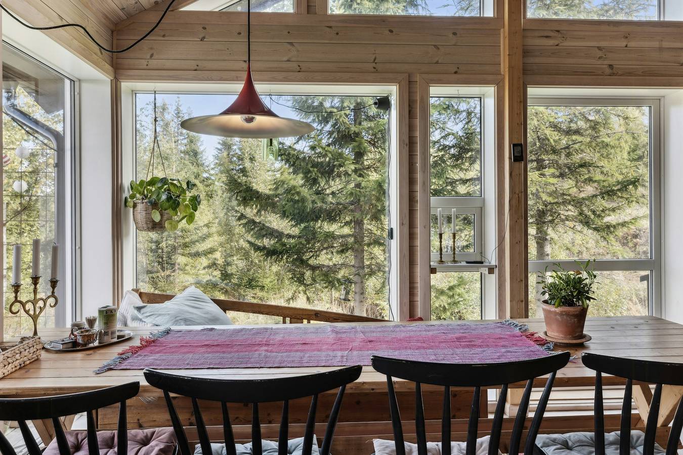 Familienhütte mit Blick auf Hadeland in Lunner