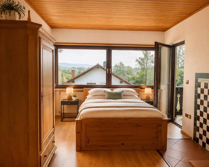 Ferienhaus für 29 Personen, mit Balkon und Terrasse sowie Garten und Ausblick in Gorxheimertal - 2